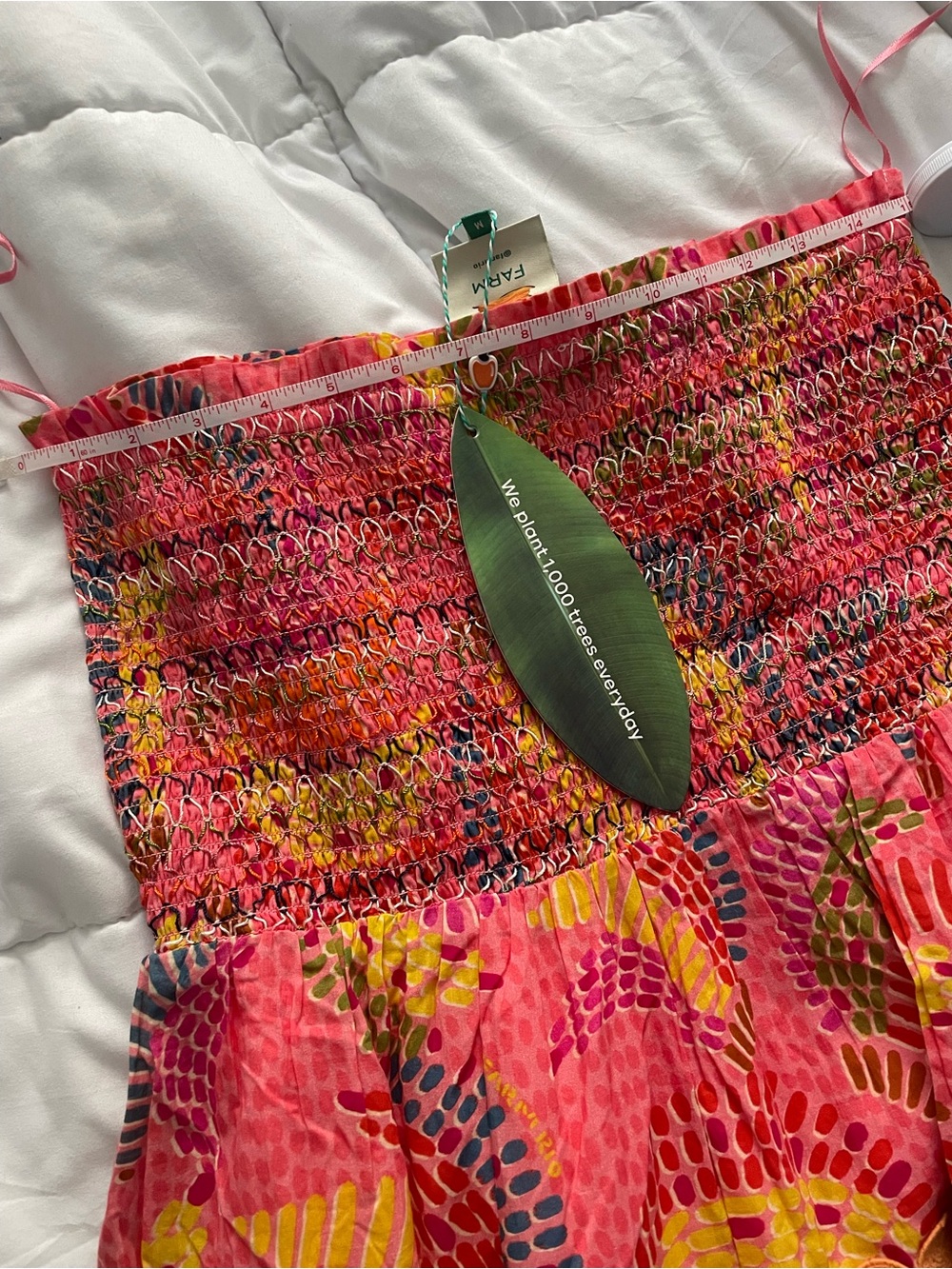 FARM Rio Dotted Bananas Pink Floral & Tropical Tiered Maxi Skirt - Picture 8 of 8